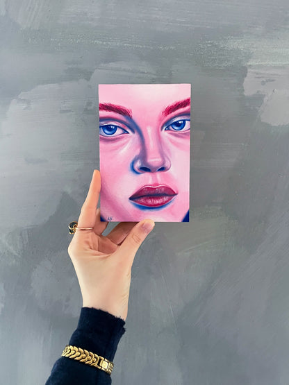 "Behind blue eyes" - mini portrait