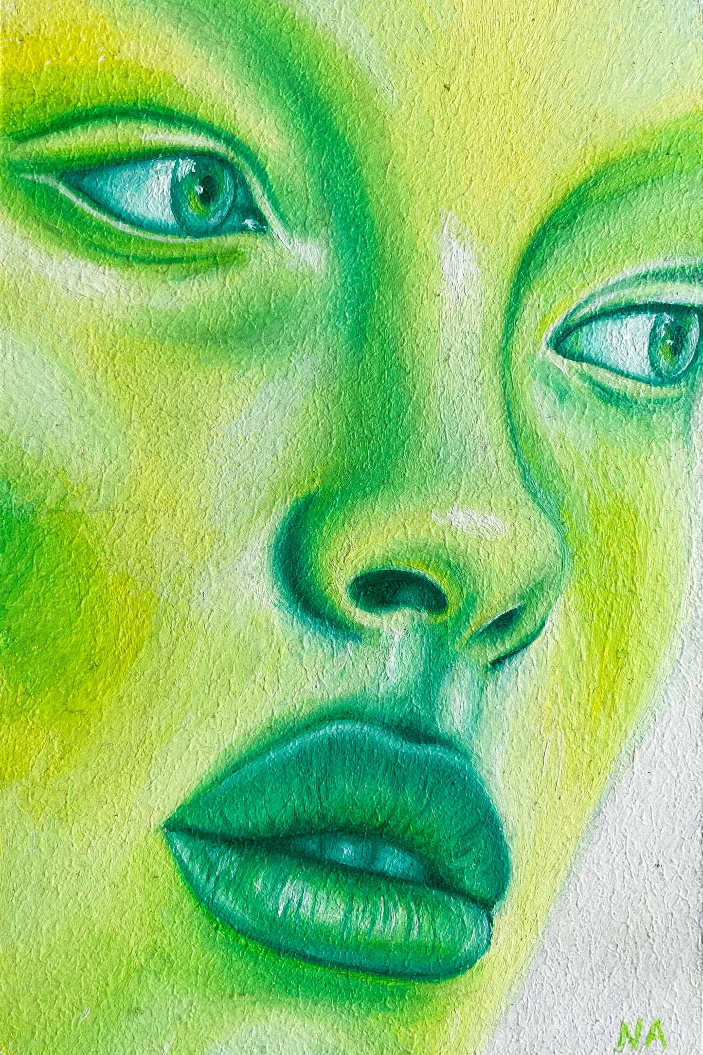 "Citrus Gaze" - mini portrait
