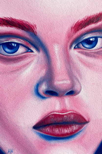 "Behind blue eyes" - mini portrait