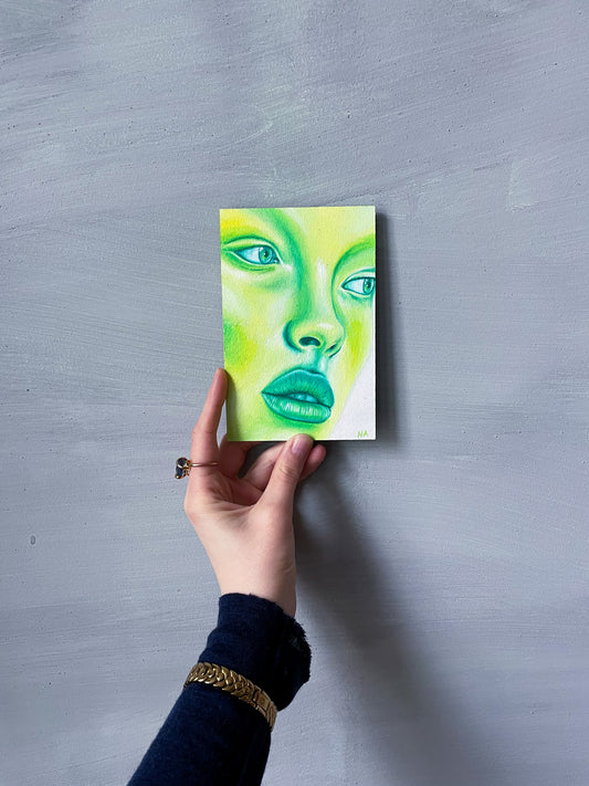 "Citrus Gaze" - mini portrait